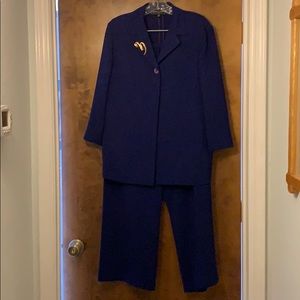 Purple pant suit